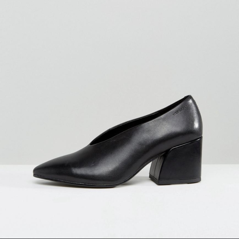 Vagabond Olivia black leather pumps heels size 40